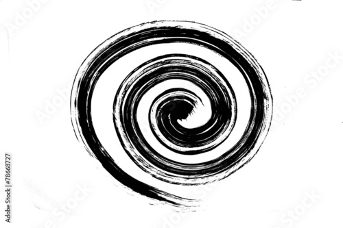 筆文字 渦巻き