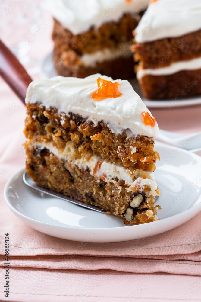 Mother's day carrot cake with swirls cream cheese frosting Mother's day carrot cake with swirls cream cheese frosting