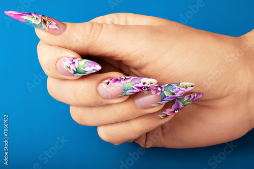 Art nail design.