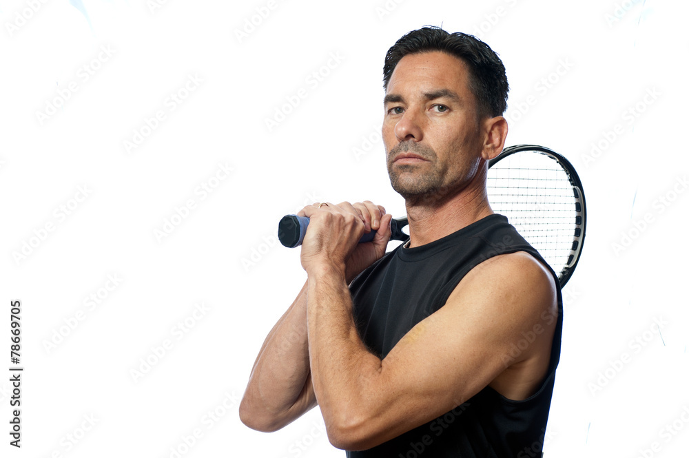 Confident posture is part of the mental game of tennis