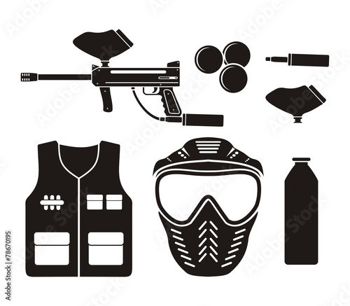 paintball equipment - pictogram