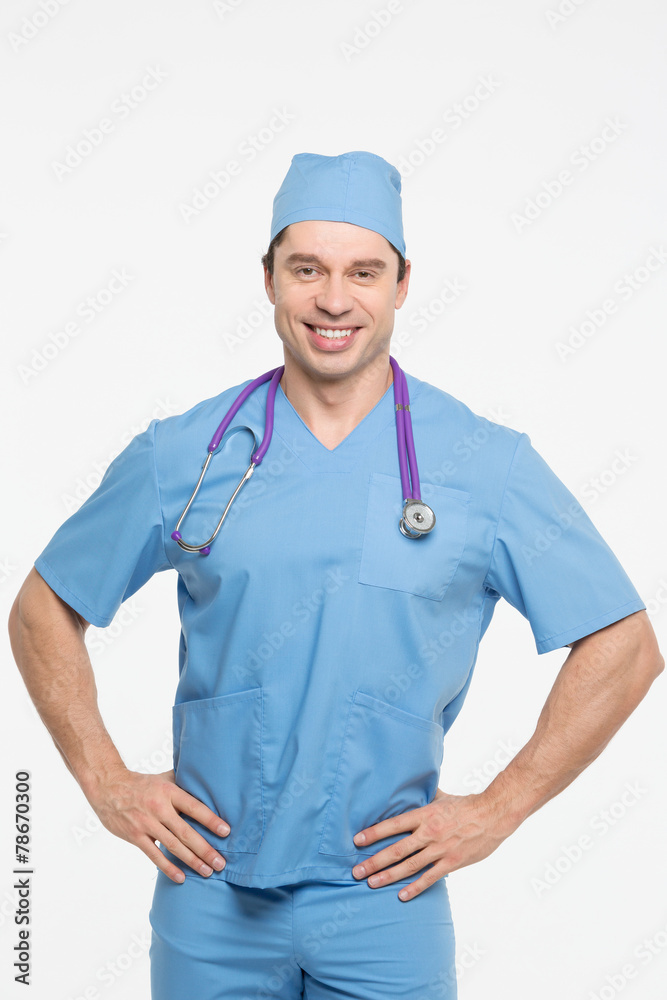 medical doctor on white background medical doctor on white background