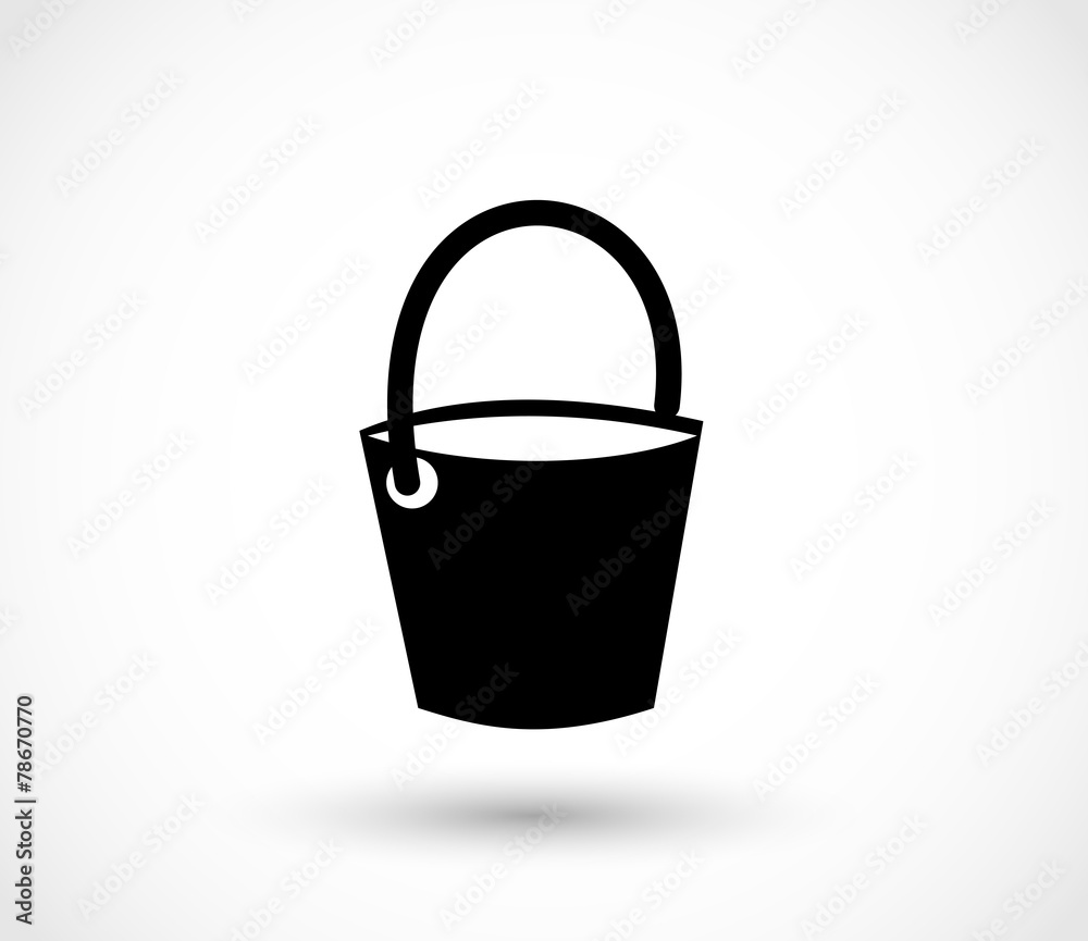 Bucket icon vector Bucket icon vector