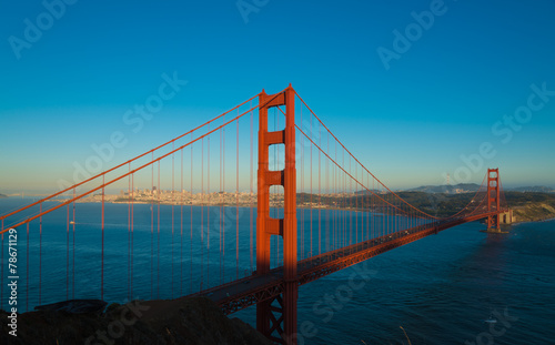 The famous Golden Gate Bridge in San Francisco California