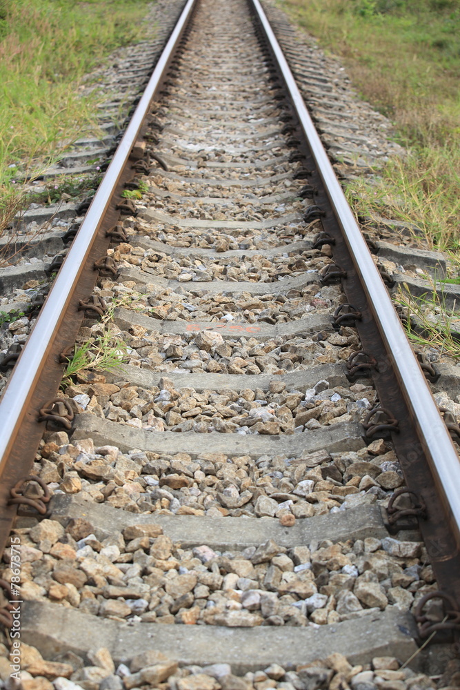 Fototapeta premium train track in thailand