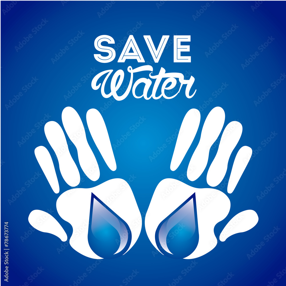 Obraz premium save the water