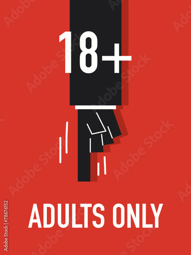 Words ADULTS ONLY