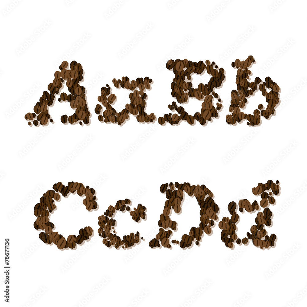coffee seed font coffee seed font