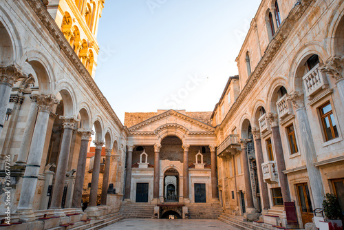 Cathedral square in Split city photo