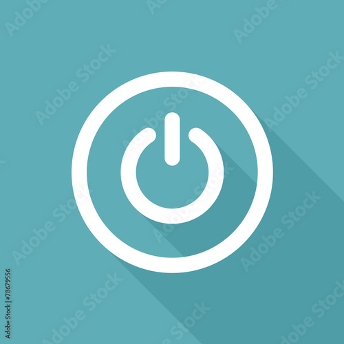 Power icon. Start on off button