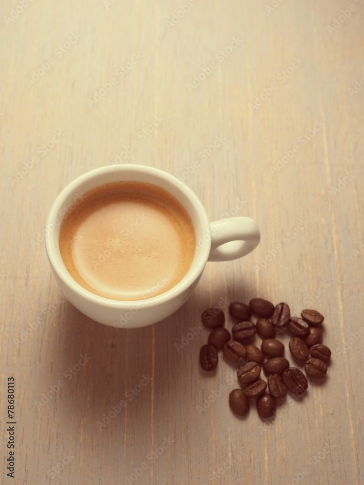 Cup of hot espresso coffee Cup of hot espresso coffee
