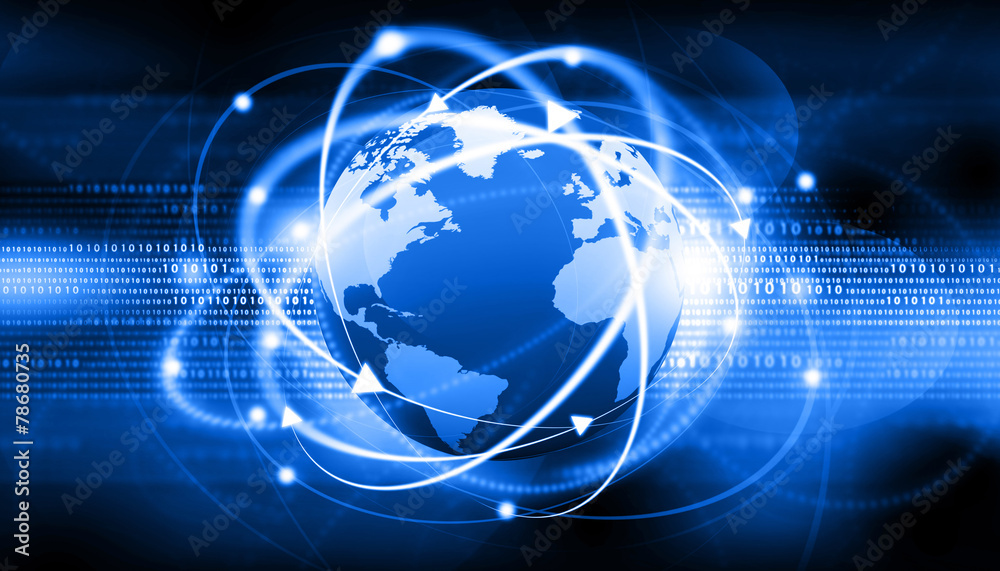 Obraz premium Global communication background