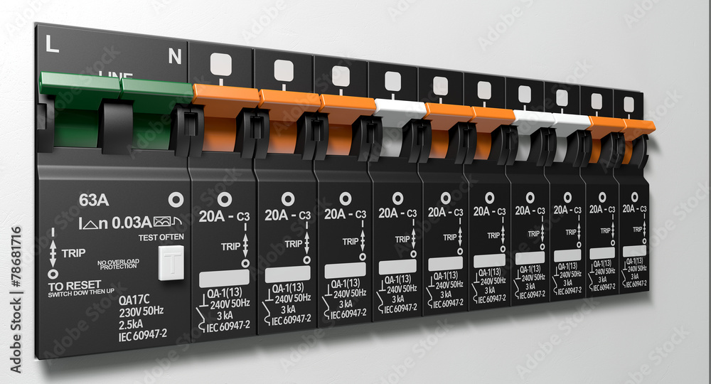 Electrical Circuit Breaker Panel Electrical Circuit Breaker Panel