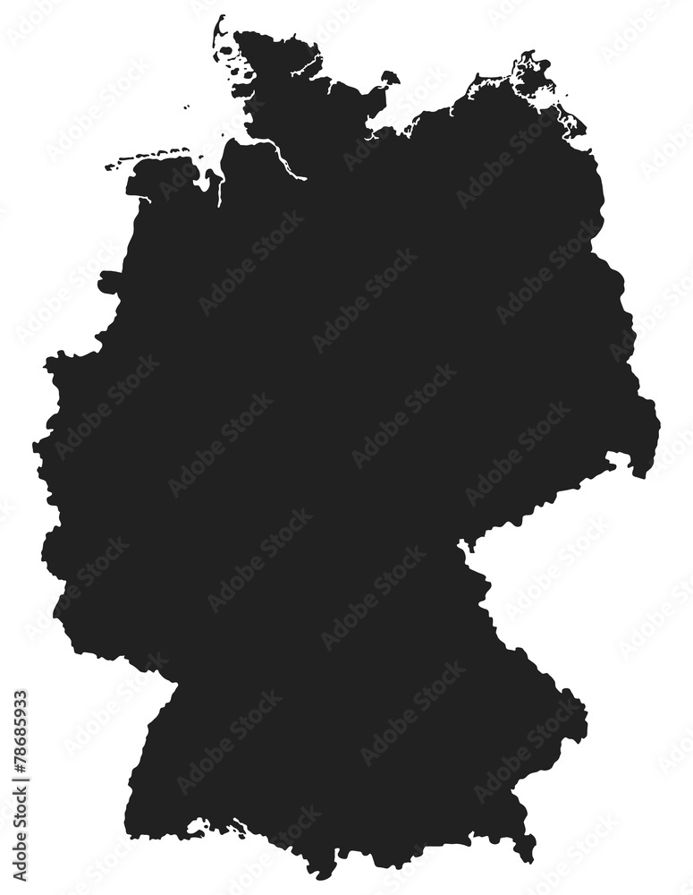 Deutschlandkarte - Map of Germany