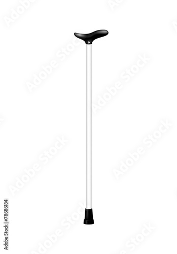 Walking stick in black and white design