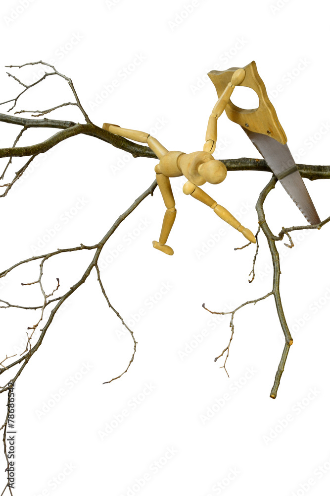 Ast absägen, h. StockFoto Adobe Stock