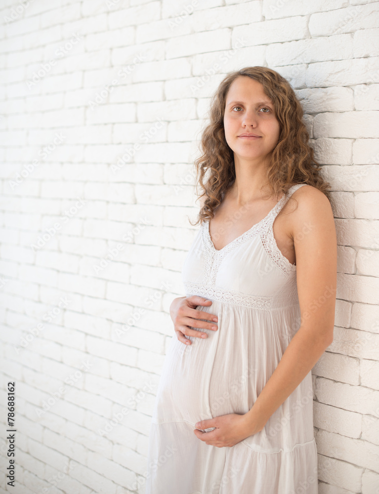Portrait of the young pregnant woman Portrait of the young pregnant woman