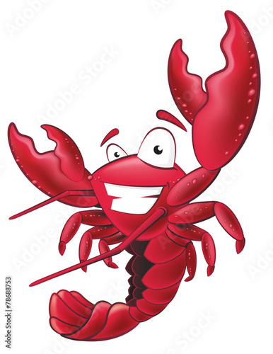 Cute Lobster Character.