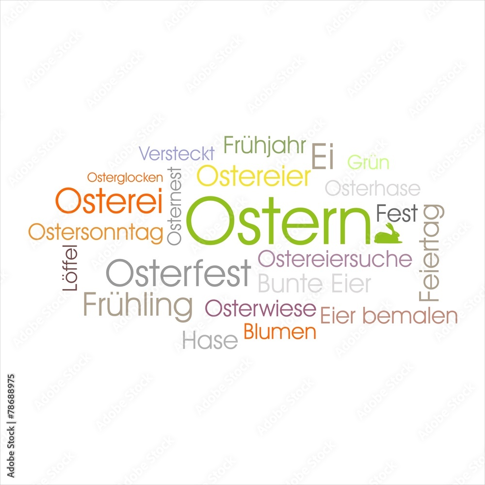 Wort Wolke Cloud Ostern Osterfest Wort Wolke Cloud Ostern Osterfest