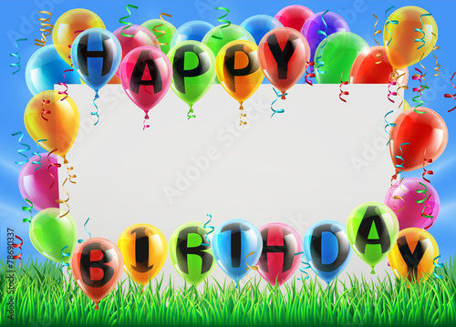 Happy Birthday Sign
