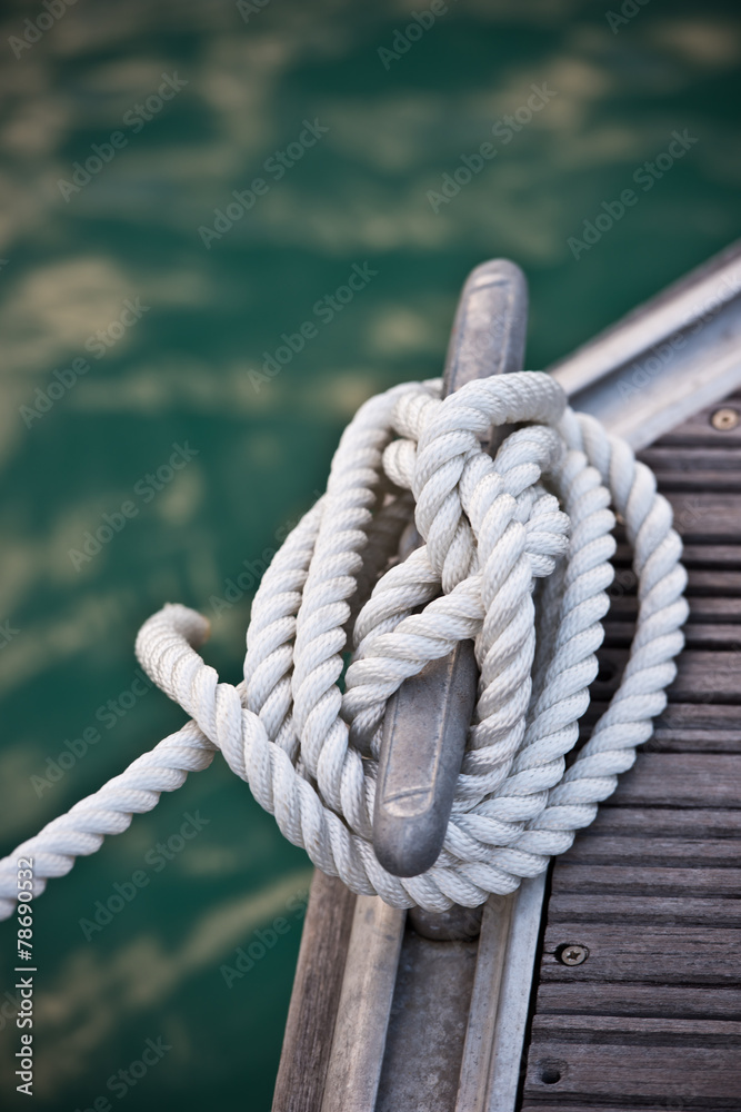 Nautical mooring rope