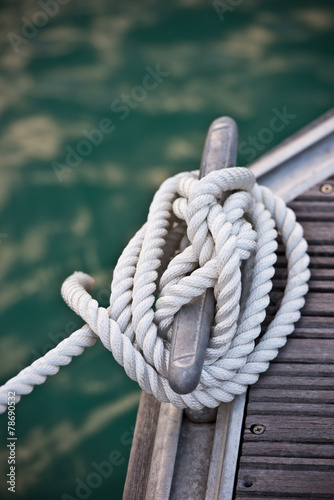 Nautical mooring rope © dvoevnore