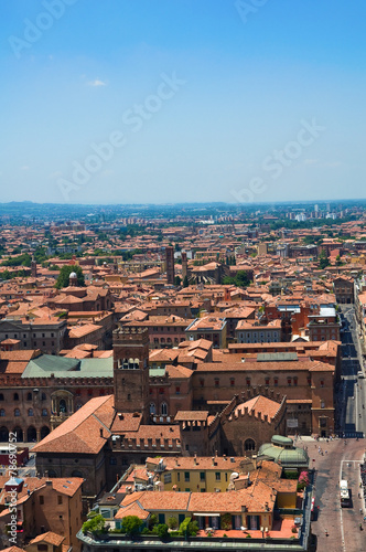 Panoramic view of Bologna. Emilia-Romagna. Italy.