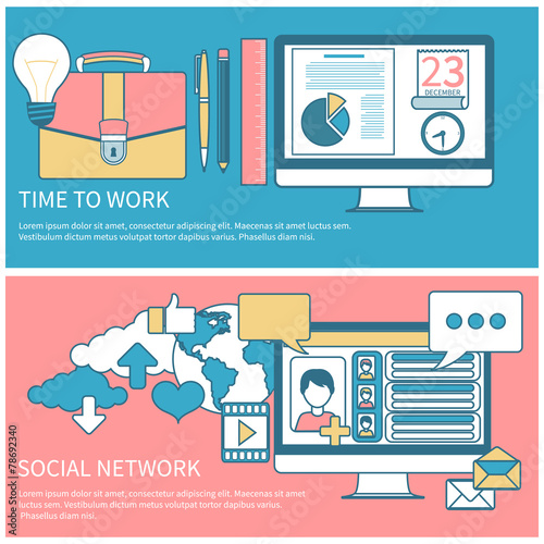 Social network and time to work