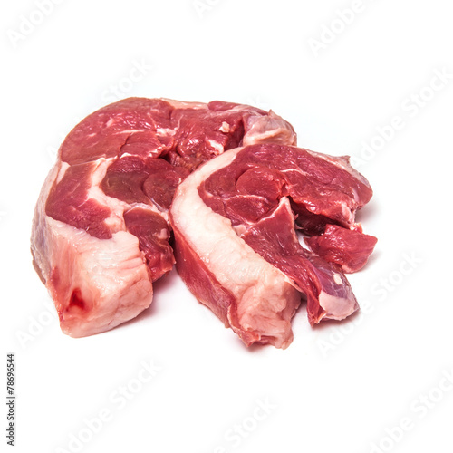 Goat meat leg steaks