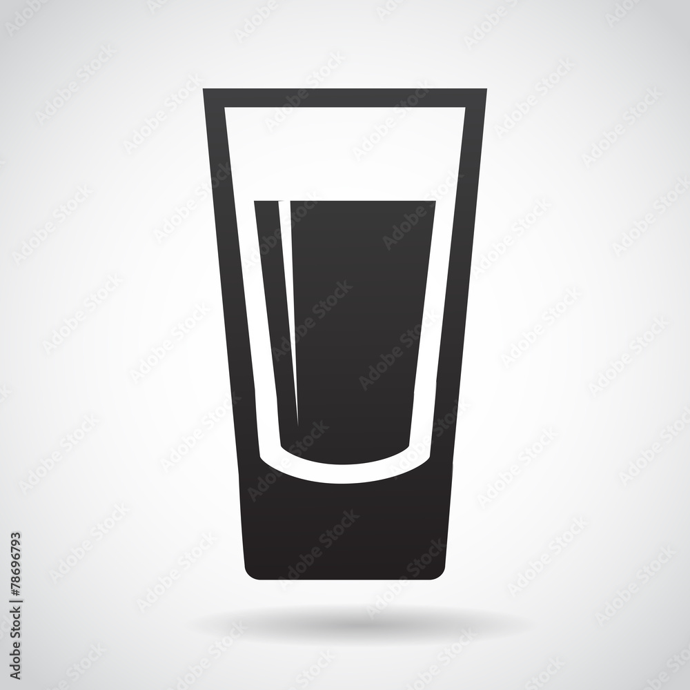 Shot glass vector icon. Stock Vector Adobe Stock
