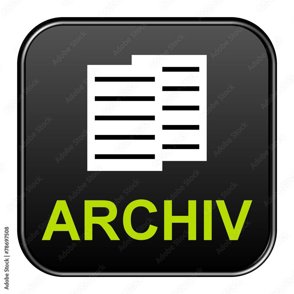 Schwarzer Button: Archiv Schwarzer Button: Archiv