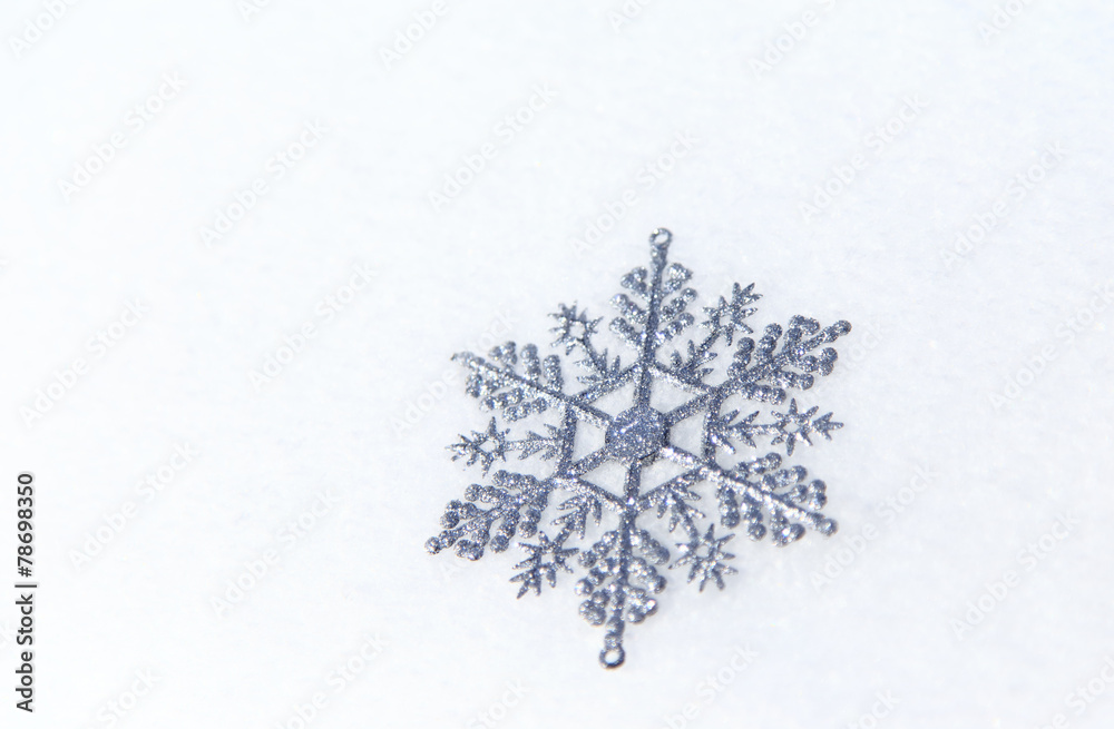 雪の結晶 雪の上 雪の結晶 雪の上