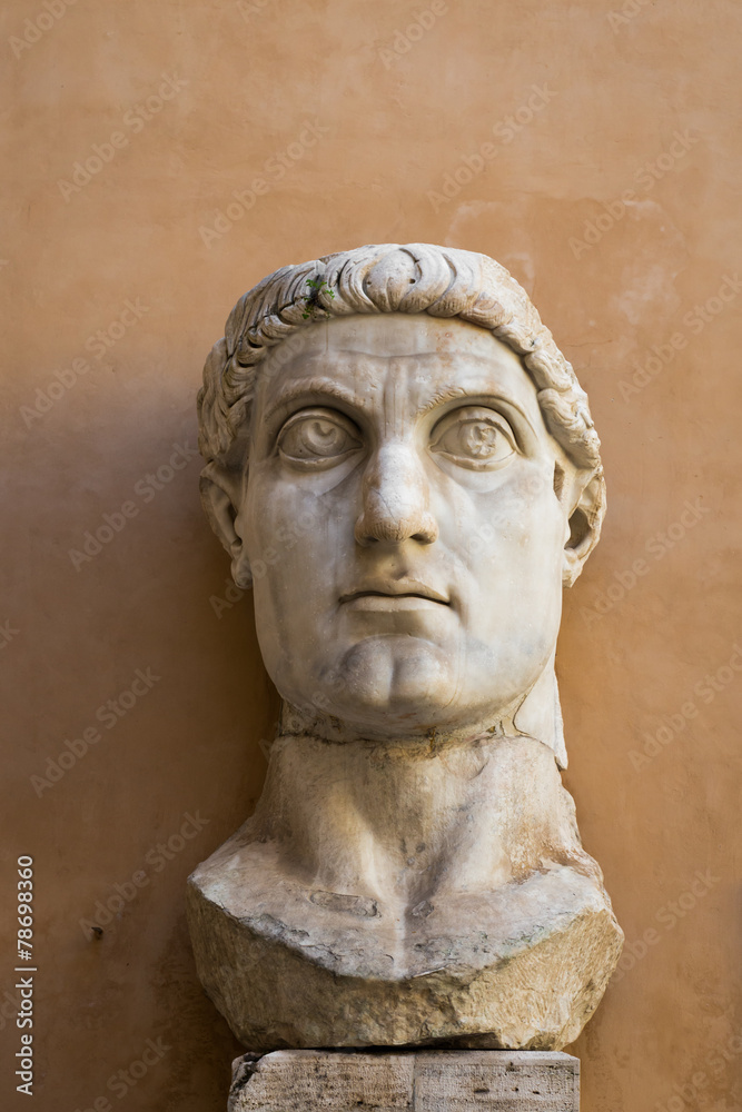 Classic Statue Head of Emperor Constantine