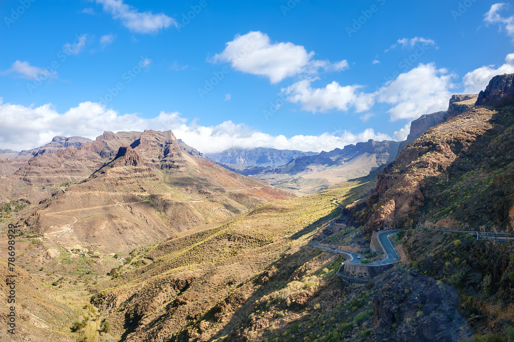 Mountain landscape in Gran Canaria
