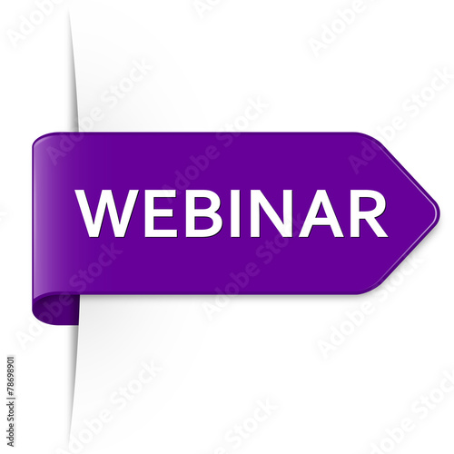 Langer purpurner Sticker Pfeil – WEBINAR