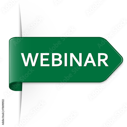 Langer grüner Sticker Pfeil – WEBINAR