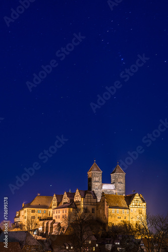 Schloss Quedlinburg am Abend