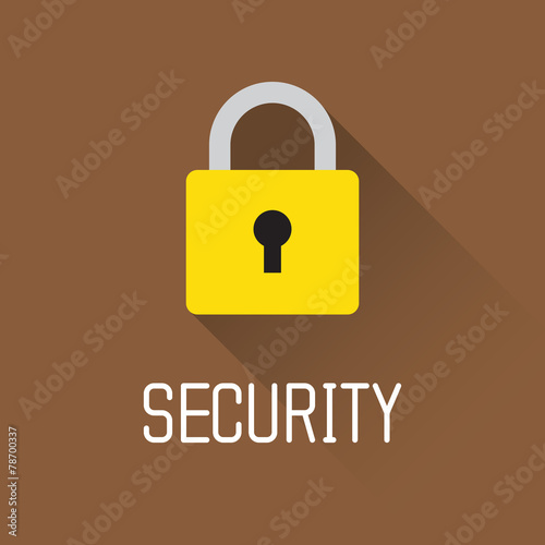 Lock icon. Security concept