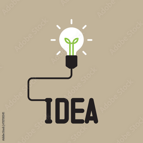 Bulb with idea concept