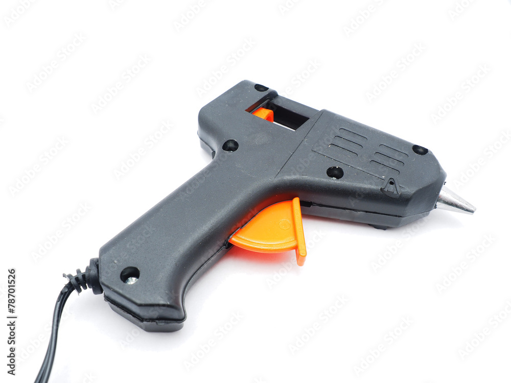 glue gun on a white background glue gun on a white background