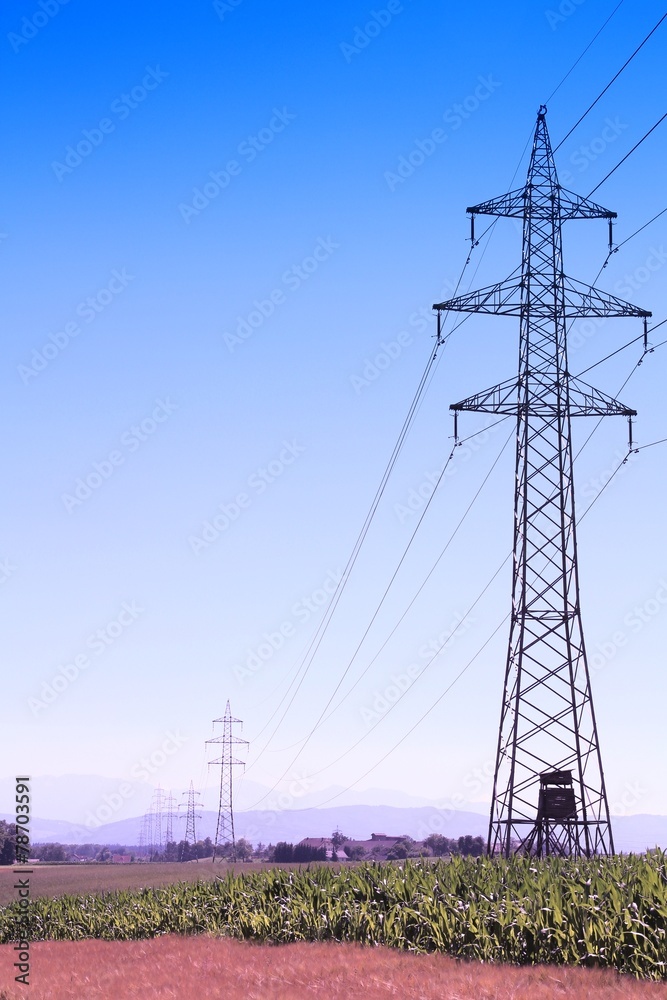 Fototapeta premium Austria infrastructure. Filtered color tone.