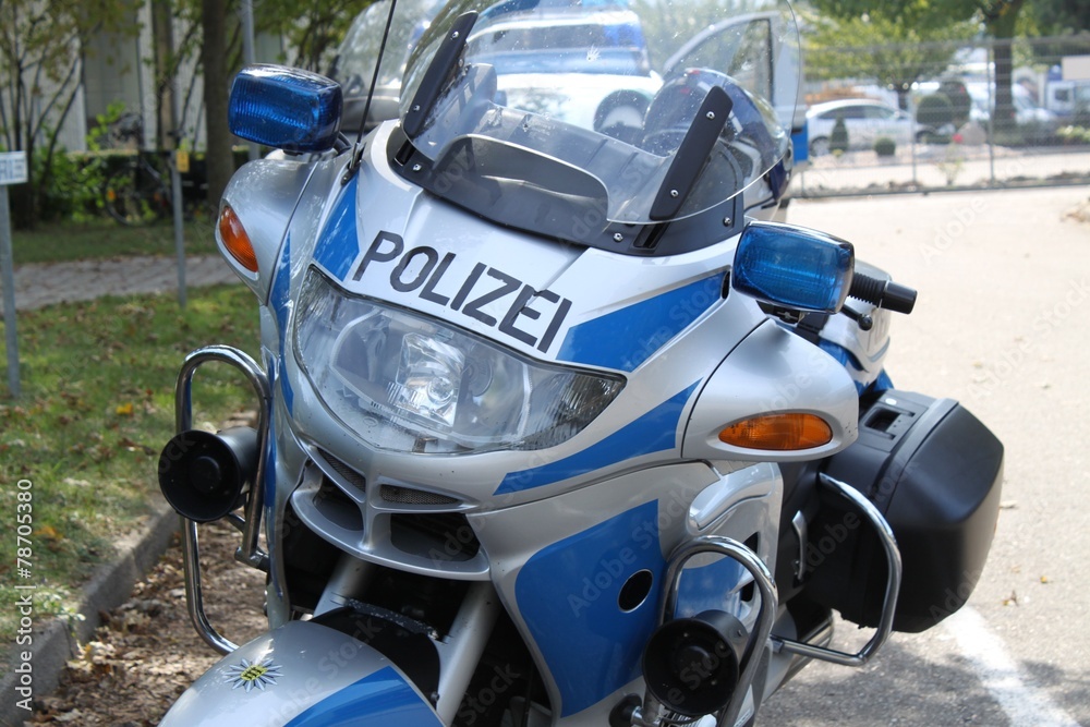 Polizeimotorrad Polizei  110