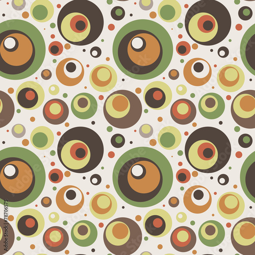 Seamless vector pattern of colored circles