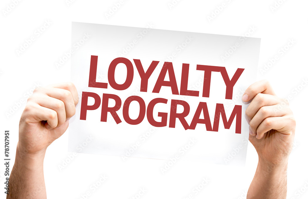 Loyalty Program card isolated on white background Loyalty Program card isolated on white background