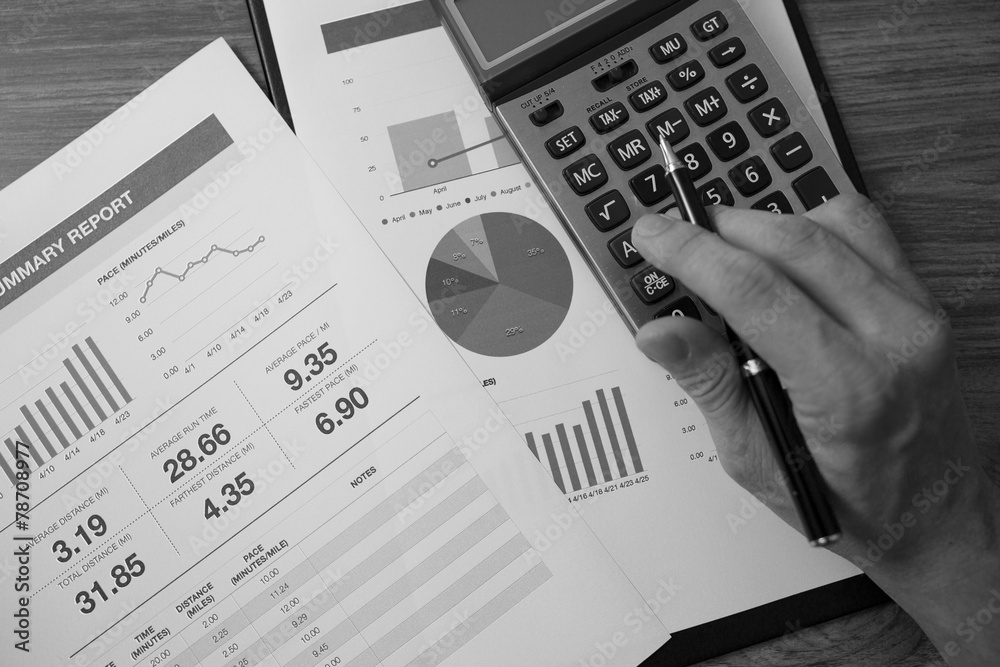 Showing business and financial report. Accounting Showing business and financial report. Accounting