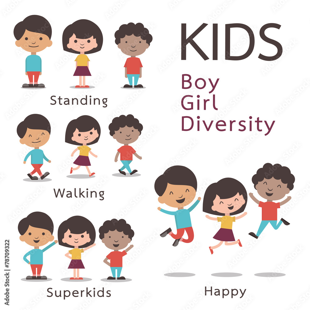 Kids character set Kids character set