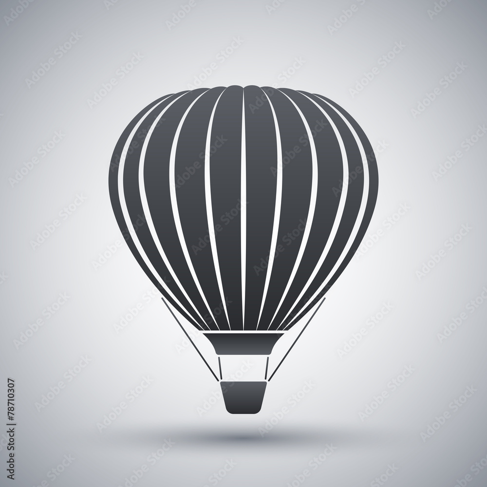 Fototapeta premium Vector hot air balloon icon