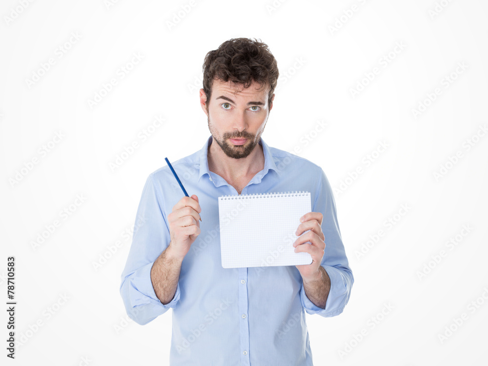 guy holding a pen up in his hand guy holding a pen up in his hand