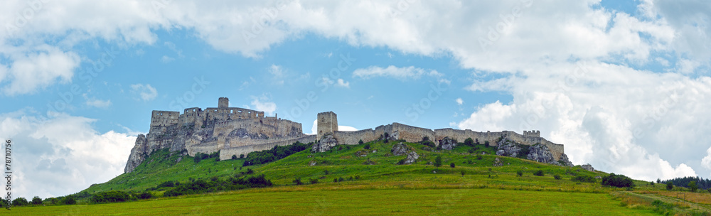 The ruins of Spis Castle (or (Spissky hrad). Slovakia.