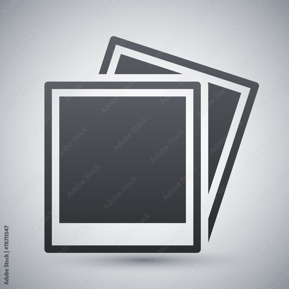 Vector photo cards icon Vector photo cards icon